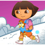 Dora Snow Fight Game