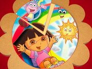 Dora round puzzle game