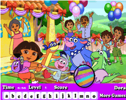 Dora find the letter game