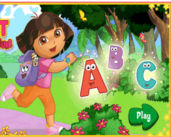 Dora Hidden Alphabet Game