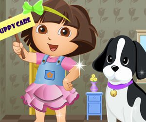 Dora Care of Puppy Game