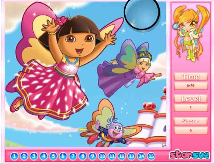 Dora hidden numbers game