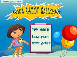 Dora games Shoot Balloons