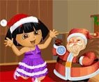 Dora With Santa DressUp